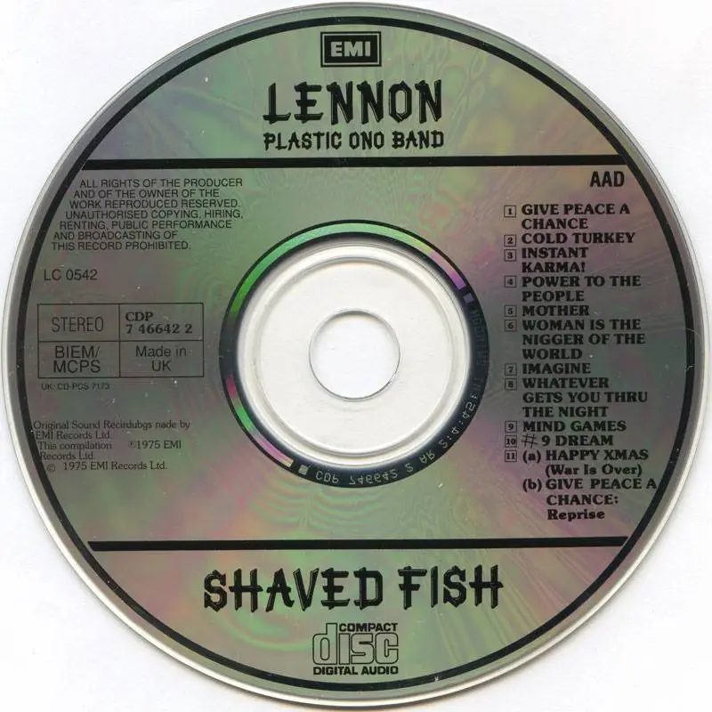 John lennons band on shaved fish