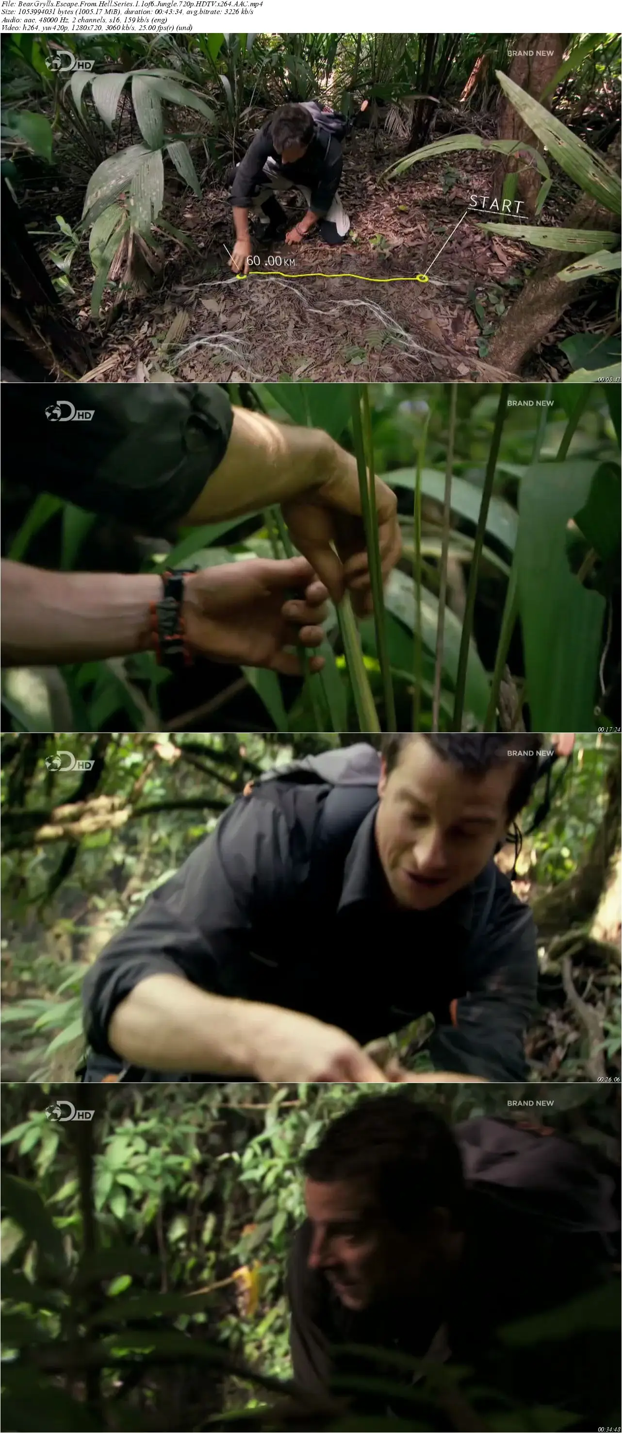 Discovery Channel Bear Grylls Escape From Hell Series