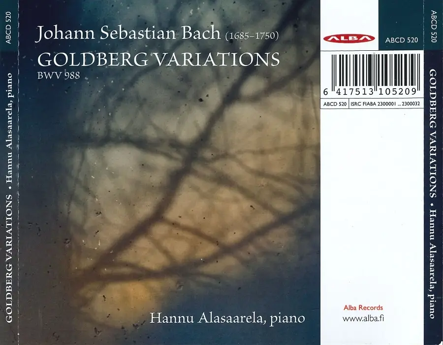 Hannu Alasaarela Johann Sebastian Bach Goldberg Variations 2023