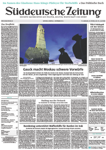 Süddeutsche Zeitung vom Dienstag, 02. September 2014