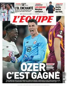 L’equipe du Vendredi 3 Octobre 2025