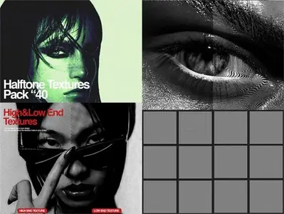 Halftone Textures Pack for Photoshop