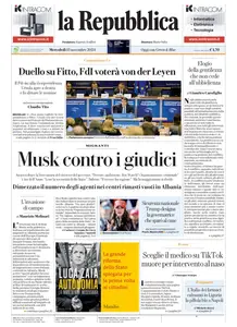 la Repubblica - 13 Novembre 2024