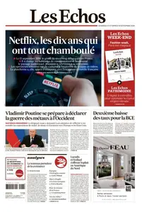 Les Echos du Vendredi 13 et Samedi 14 Septembre 2024