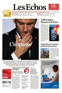 Les Echos du Jeudi 5 Septembre 2024