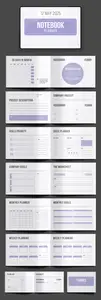 Creative Notebook Planner Template Landscape 773252767