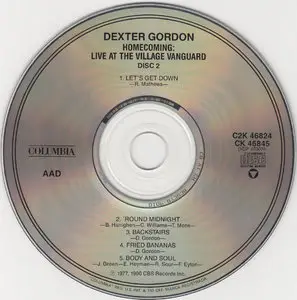 Dexter Gordon - Homecoming: Live at the Village Vanguard (1977) {2CD Set, Columbia C2K 46824 rel 1990}