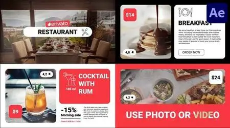 Modern Restaurant Food Menu for After Effects 42879821