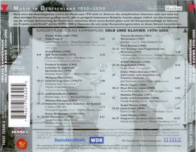 Musik in Deutschland 1950-2000 - Solo und Klavier 1970-2000 (2001)