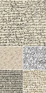 Seamless Manuscript Patterns Vector