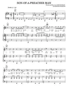 Son-Of-A-Preacher Man - Dusty Springfield (Piano-Vocal-Guitar)