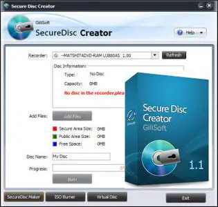 GiliSoft Secure Disc Creator v1.1