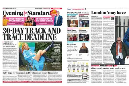 London Evening Standard – May 01, 2020