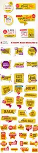 Vectors - Yellow Sale Stickers 2