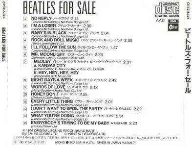 The Beatles - Beatles For Sale (1964) [Toshiba-EMI CP32-5324, Japan]