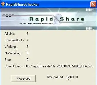 Rapidshare Link Checker 1.01
