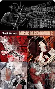 Music background 2 - Stock Vector
