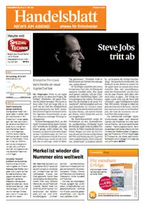 Handelsblatt News am Abend vom 25.08.2011