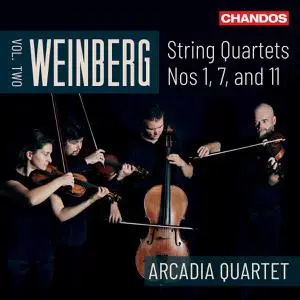 Arcadia Quartet - Weinberg: String Quartets Nos. 1, 7 & 11 (Vol. 2) (2022)