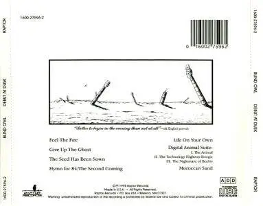 Blind Owl - Debut At Dusk (1987) {1995, Reissue}