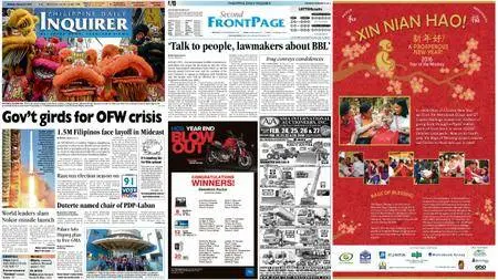 Philippine Daily Inquirer – February 08, 2016
