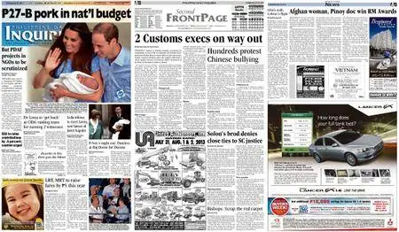 Philippine Daily Inquirer – July 25, 2013