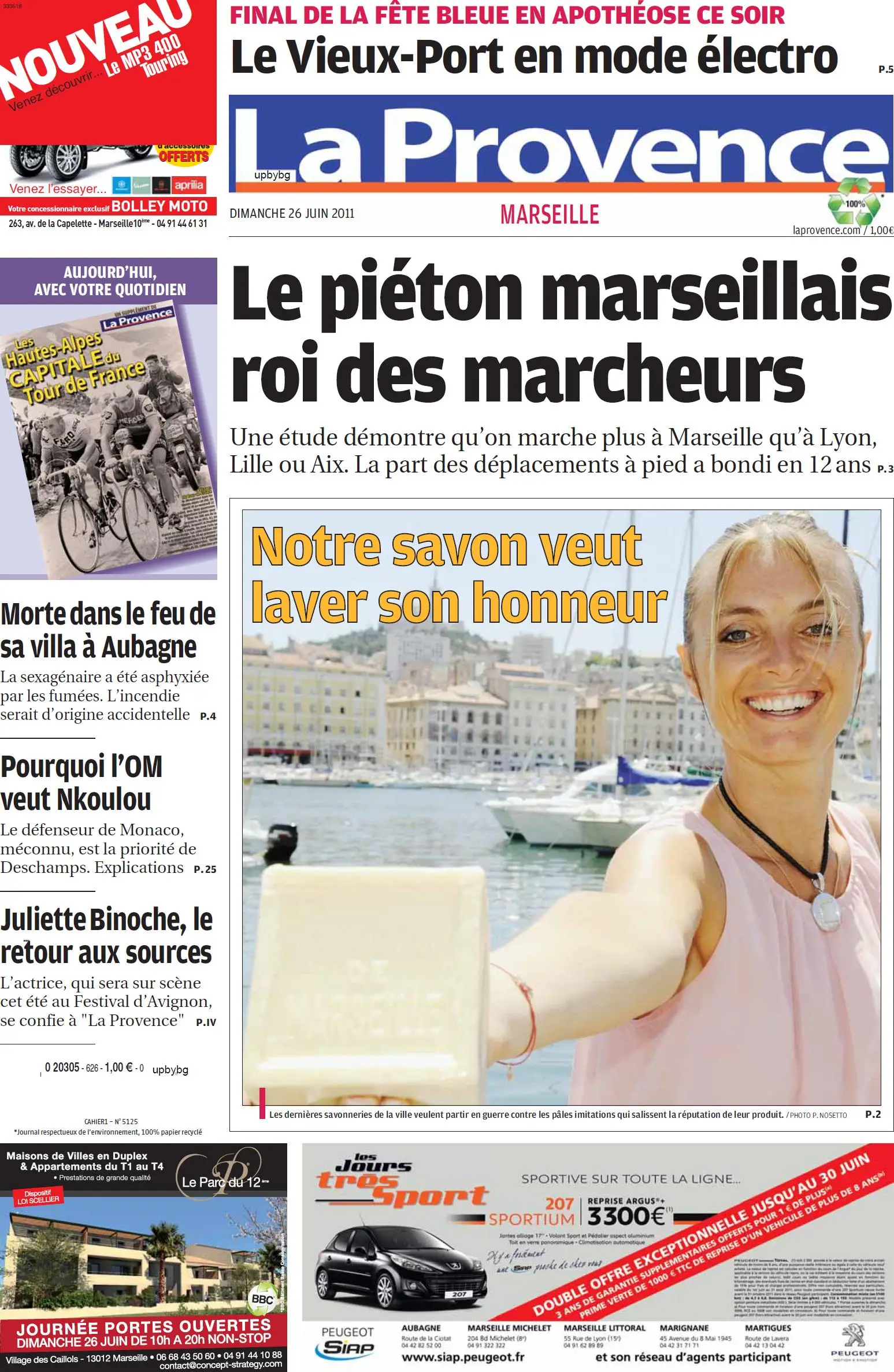 LA PROVENCE MARSEILLE 26 JUIN 2011