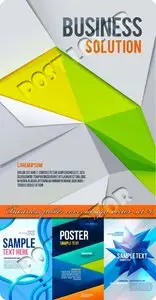 Business poster cover design vector set 20