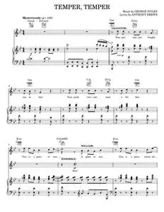 Temper, Temper - Anthony Drewe, Mary Poppins Musical (Piano-Vocal-Guitar)