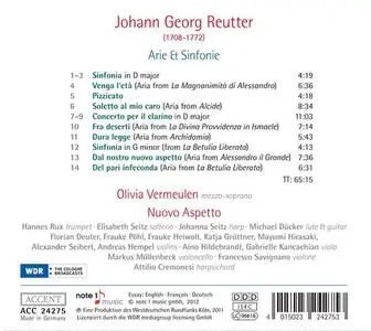 Olivia Vermeulen, Nuovo Aspetto - Johann Georg Reutter: Arie et Sinfonie (2012)