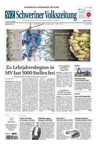 Schweriner Volkszeitung Gadebusch-Rehnaer Zeitung - 01. August 2019