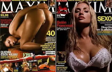 Mariana De Melo & Belen Francese in Maxim Argentina