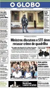 O Globo - 27 de fevereiro de 2014 - Quinta
