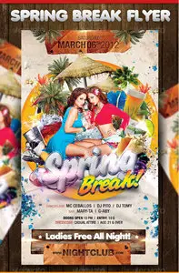 GraphicRiver Spring Break Party Flyer