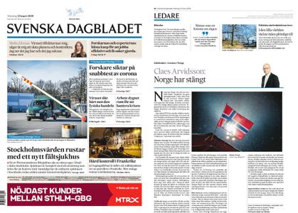 Svenska Dagbladet – 23 mars 2020