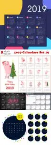 Vectors - 2019 Calendars Set 19