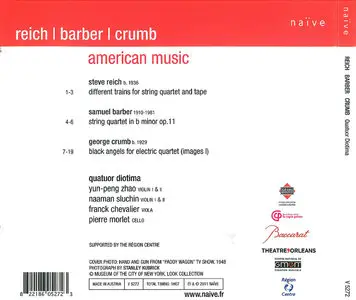 Quatuor Diotima - American Music: Steve Reich, Samuel Barber, George Crumb (2011)
