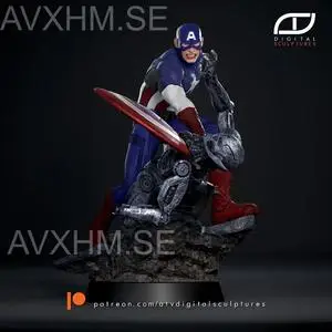 Captain America - ATV Digital Sculptures
