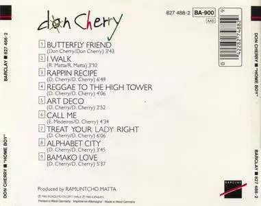 Don Cherry - Home Boy (1985) {Barclay 827 488-2}
