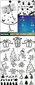 Christmas design elements - Stock Vector