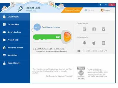 Folder Lock 7.6.9 Multilingual