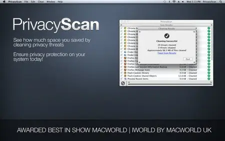 PrivacyScan v1.7 Mac OS X