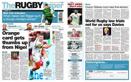 The Rugby Paper – May 31, 2020