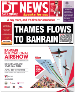 Daily Tribune - Bahrain, 15. January 2014