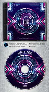 GraphicRiver Electro Core CD Album Artwork