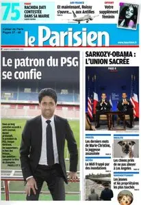 Le Parisien & Le Journal de Paris du Samedi 5 Novembre 2011