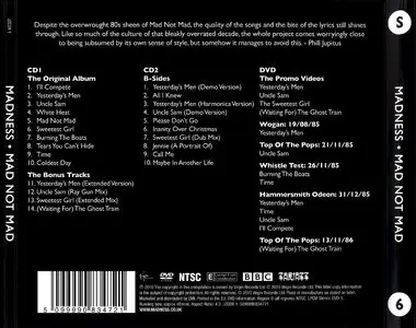 Madness - Mad Not Mad (1985) {2CD+DVD 25th Anniversary Deluxe Edition JZCDX 1 rel 2010}