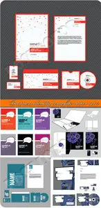 Business identity template vector set 2