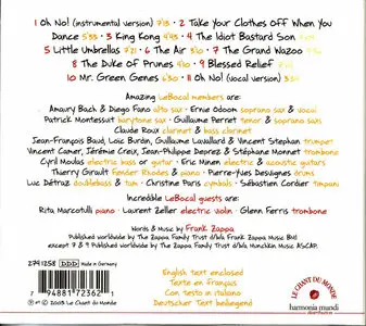 Le Bocal - Oh No!... Just Another Frank Zappa Memorial Barbecue! (2003) {Le Chant Du Monde} [relat. Frank Zappa]