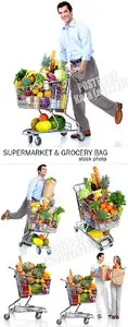 People in supermarket